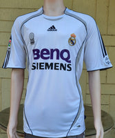 SPANISH LA LIGA REAL MADRID 2006-2007 LA LIGA CHAMPION JERSEY ADIDAS v. NISTELROOY 17 HOME SHIRT CAMISETA L