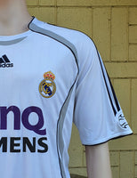 SPANISH LA LIGA REAL MADRID 2006-2007 LA LIGA CHAMPION JERSEY ADIDAS v. NISTELROOY 17 HOME SHIRT CAMISETA L