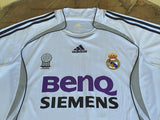 SPANISH LA LIGA REAL MADRID 2006-2007 LA LIGA CHAMPION JERSEY ADIDAS v. NISTELROOY 17 HOME SHIRT CAMISETA L