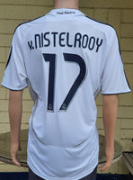 SPANISH LA LIGA REAL MADRID 2006-2007 LA LIGA CHAMPION JERSEY ADIDAS v. NISTELROOY 17 HOME SHIRT CAMISETA L