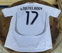 SPANISH LA LIGA REAL MADRID 2006-2007 LA LIGA CHAMPION JERSEY ADIDAS v. NISTELROOY 17 HOME SHIRT CAMISETA L