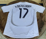 SPANISH LA LIGA REAL MADRID 2006-2007 LA LIGA CHAMPION JERSEY ADIDAS v. NISTELROOY 17 HOME SHIRT CAMISETA L