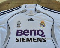 SPANISH LA LIGA REAL MADRID 2006-2007 LA LIGA CHAMPION JERSEY ADIDAS HOME SHIRT CAMISETA M