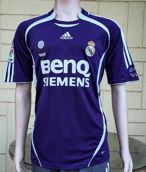 SPANISH LA LIGA REAL MADRID 2006-2007 LA LIGA CHAMPION JERSEY ADIDAS THIRD SHIRT CAMISETA M