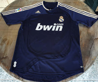 SPANISH LA LIGA REAL MADRID 2007-2008 LA LIGA CHAMPION JERSEY ADIDAS SERGIO RAMOS 4 AWAY SHIRT CAMISETA M