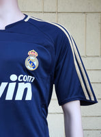 SPANISH LA LIGA REAL MADRID 2007-2008 LA LIGA CHAMPION JERSEY ADIDAS SERGIO RAMOS 4 AWAY SHIRT CAMISETA M