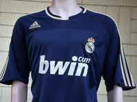 SPANISH LA LIGA REAL MADRID 2007-2008 LA LIGA CHAMPION JERSEY ADIDAS AWAY SHIRT CAMISETA XL