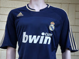 SPANISH LA LIGA REAL MADRID 2007-2008 LA LIGA CHAMPION JERSEY ADIDAS AWAY SHIRT CAMISETA XL