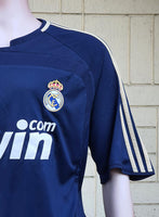 SPANISH LA LIGA REAL MADRID 2007-2008 LA LIGA CHAMPION JERSEY ADIDAS AWAY SHIRT CAMISETA XL