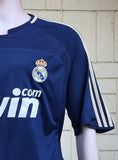 SPANISH LA LIGA REAL MADRID 2007-2008 LA LIGA CHAMPION JERSEY ADIDAS AWAY SHIRT CAMISETA XL