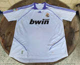 SPANISH LA LIGA REAL MADRID 2007-2008 LA LIGA CHAMPION JERSEY ADIDAS RAUL 7 HOME SHIRT CAMISETA L