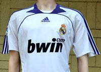 SPANISH LA LIGA REAL MADRID 2007-2008 LA LIGA CHAMPION JERSEY ADIDAS RAUL 7 HOME SHIRT CAMISETA L