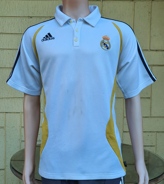 SPANISH LA LIGA REAL MADRID 2007 LA LIGA CHAMPION ADIDAS POLO SHIRT CAMISETA L