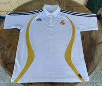 SPANISH LA LIGA REAL MADRID 2007 LA LIGA CHAMPION ADIDAS POLO SHIRT CAMISETA L