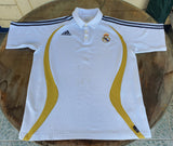 SPANISH LA LIGA REAL MADRID 2007 LA LIGA CHAMPION ADIDAS POLO SHIRT CAMISETA L