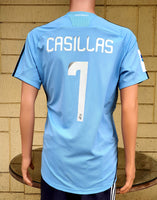 SPANISH LA LIGA REAL MADRID 2008-2009 SUPER COPA DE ESPANA CHAMPION JERSEY ADIDAS GOALKEEPER CASILLAS 1 SHIRT CAMISETA L