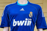 SPANISH LA LIGA REAL MADRID 2008-2009 SUPER COPA DE ESPANA CHAMPION JERSEY ADIDAS AWAY SHIRT CAMISETA L