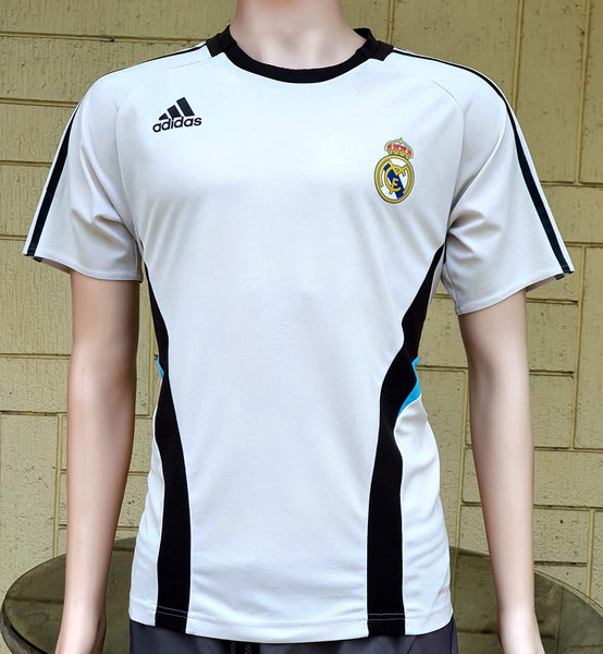 SPANISH LA LIGA REAL MADRID 2008-2009 SUPER COPA DE ESPANA CHAMPION JERSEY ADIDAS TRAINING SHIRT CAMISETA M