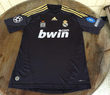 SPANISH LA LIGA REAL MADRID 2009-2010 UEFA CHAMPIONS LEAGUE JERSEY ADIDAS KAKA 8 AWAY SHIRT CAMISETA M
