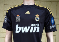 SPANISH LA LIGA REAL MADRID 2009-2010 UEFA CHAMPIONS LEAGUE JERSEY ADIDAS KAKA 8 AWAY SHIRT CAMISETA M