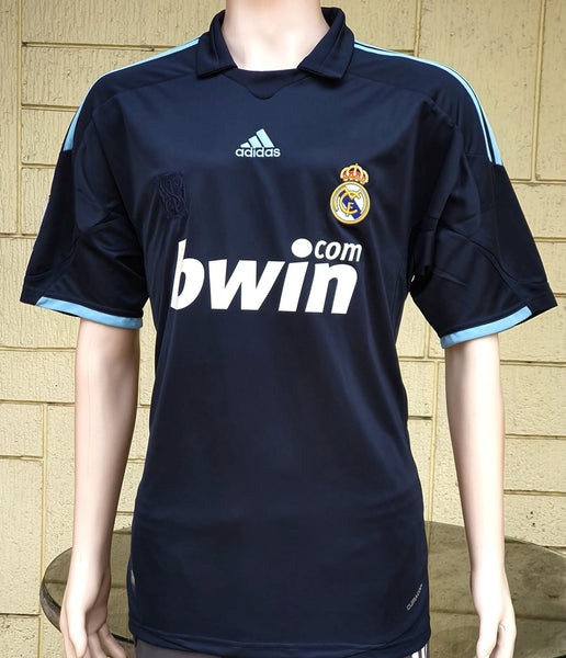 SPANISH LA LIGA REAL MADRID 2009-2010 LA LIGA 2nd JERSEY ADIDAS RONALDO 9 AWAY SHIRT CAMISETA L