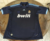 SPANISH LA LIGA REAL MADRID 2009-2010 LA LIGA 2nd JERSEY ADIDAS RONALDO 9 AWAY SHIRT CAMISETA L