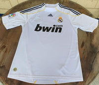 SPANISH LA LIGA REAL MADRID 2009-2010 LA LIGA 2nd JERSEY ADIDAS RONALDO 9 HOME SHIRT CAMISETA M