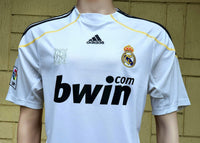 SPANISH LA LIGA REAL MADRID 2009-2010 LA LIGA 2nd JERSEY ADIDAS RONALDO 9 HOME SHIRT CAMISETA M