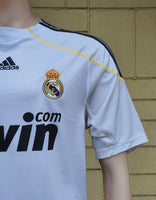 SPANISH LA LIGA REAL MADRID 2009-2010 LA LIGA 2nd JERSEY ADIDAS RONALDO 9 HOME SHIRT CAMISETA M