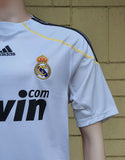 SPANISH LA LIGA REAL MADRID 2009-2010 LA LIGA 2nd JERSEY ADIDAS RONALDO 9 HOME SHIRT CAMISETA M
