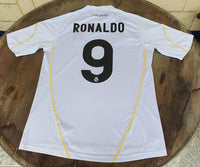 SPANISH LA LIGA REAL MADRID 2009-2010 LA LIGA 2nd JERSEY ADIDAS RONALDO 9 HOME SHIRT CAMISETA M