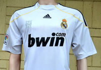 SPANISH LA LIGA REAL MADRID 2009-2010 LA LIGA 2nd JERSEY ADIDAS HOME SHIRT CAMISETA L