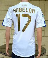 SPANISH LA LIGA REAL MADRID 2010-2011 COPA DEL REY CHAMPIONS LEAGUE JERSEY ADIDAS ARBELOA 17 HOME SHIRT CAMISETA M