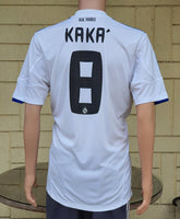 SPANISH LA LIGA REAL MADRID 2010-2011 COPA DEL REY CHAMPIONS LEAGUE JERSEY ADIDAS KAKA 8 HOME SHIRT CAMISETA L