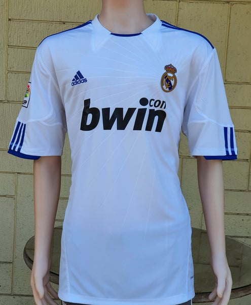 SPANISH LA LIGA REAL MADRID 2010-2011 COPA DEL REY CHAMPIONS LEAGUE JERSEY ADIDAS HOME SHIRT CAMISETA XL