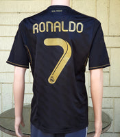 SPANISH LA LIGA REAL MADRID 2011-2012 LA LIGA CHAMPION JERSEY RONALDO 7 AWAY ADIDAS HOME SHIRT CAMISETA M
