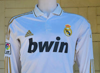 SPANISH LA LIGA REAL MADRID 2011-2012 LA LIGA CHAMPION JERSEY ADIDAS HOME LS SHIRT CAMISETA M