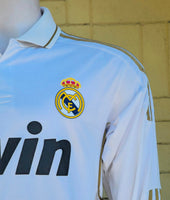 SPANISH LA LIGA REAL MADRID 2011-2012 LA LIGA CHAMPION JERSEY ADIDAS HOME LS SHIRT CAMISETA M
