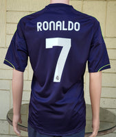 SPANISH LA LIGA REAL MADRID 2012-2013 LA LIGA CHAMPION JERSEY ADIDAS RONALDO 7 AWAY SHIRT CAMISETA L