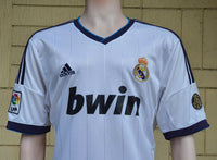 SPANISH LA LIGA REAL MADRID 2012-2013 LA LIGA CHAMPION JERSEY ADIDAS ESSIEN 15 HOME SHIRT CAMISETA XL