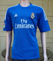 SPANISH LA LIGA REAL MADRID 2013-2014 UEFA LEAGUE CHAMPION JERSEY ADIDAS AWAY SHIRT CAMISETA L
