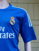 SPANISH LA LIGA REAL MADRID 2013-2014 UEFA LEAGUE CHAMPION JERSEY ADIDAS AWAY SHIRT CAMISETA L