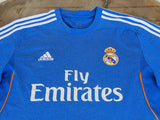 SPANISH LA LIGA REAL MADRID 2013-2014 UEFA LEAGUE CHAMPION JERSEY ADIDAS AWAY SHIRT CAMISETA L