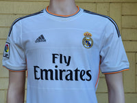 SPANISH LA LIGA REAL MADRID 2013-2014 UEFA LEAGUE CHAMPION JERSEY ADIDAS RONALDO 7 HOME SHIRT CAMISETA S