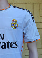 SPANISH LA LIGA REAL MADRID 2013-2014 UEFA LEAGUE CHAMPION JERSEY ADIDAS RONALDO 7 HOME SHIRT CAMISETA S
