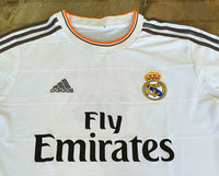 SPANISH LA LIGA REAL MADRID 2013-2014 UEFA LEAGUE CHAMPION JERSEY ADIDAS RONALDO 7 HOME SHIRT CAMISETA S