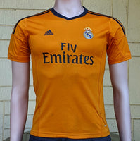 SPANISH LA LIGA REAL MADRID 2013-2014 UEFA LEAGUE CHAMPION JERSEY ADIDAS BALE 11 THIRD SHIRT CAMISETA 13-14 YRS OLD