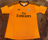 SPANISH LA LIGA REAL MADRID 2013-2014 UEFA LEAGUE CHAMPION JERSEY ADIDAS BALE 11 THIRD SHIRT CAMISETA 13-14 YRS OLD
