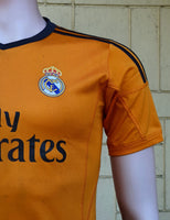 SPANISH LA LIGA REAL MADRID 2013-2014 UEFA LEAGUE CHAMPION JERSEY ADIDAS BALE 11 THIRD SHIRT CAMISETA 13-14 YRS OLD
