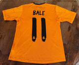 SPANISH LA LIGA REAL MADRID 2013-2014 UEFA LEAGUE CHAMPION JERSEY ADIDAS BALE 11 THIRD SHIRT CAMISETA 13-14 YRS OLD